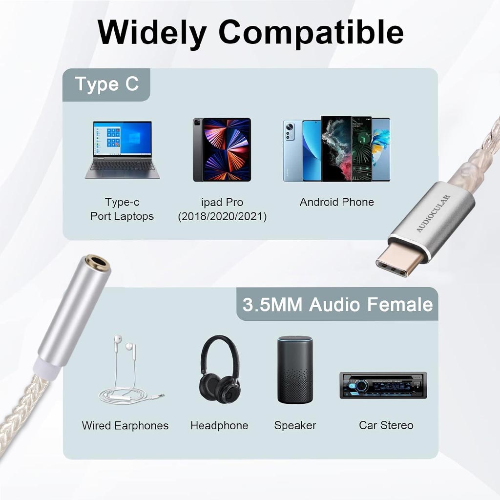 AUDIOCULAR D08 CS-PRO Audio CS46L41 Type-C to 3.5mm DAC dongle