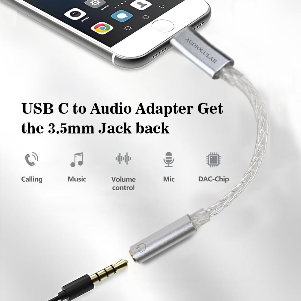 AUDIOCULAR D08 CS-PRO Audio CS46L41 Type-C to 3.5mm DAC dongle