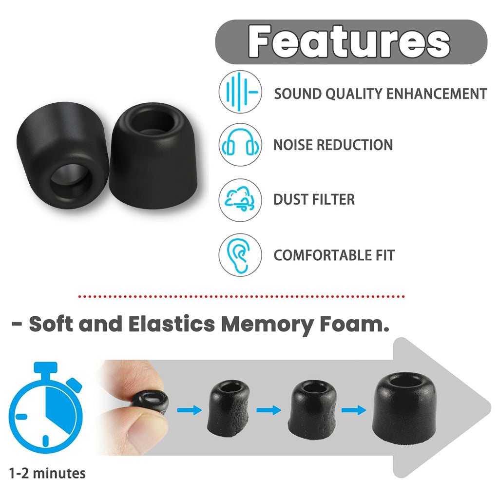 AUDIOCULAR Memory Flex Eartips for IEMs