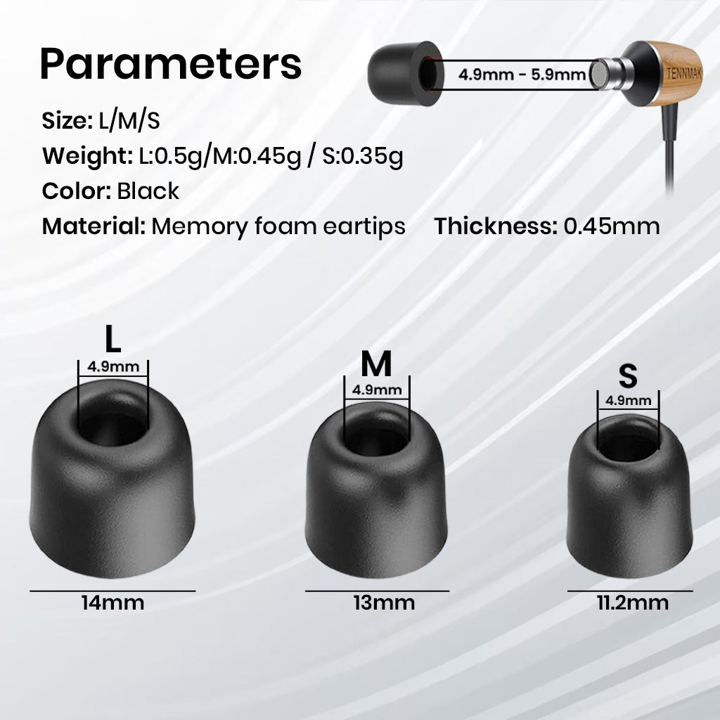 AUDIOCULAR Memory Flex Eartips for IEMs