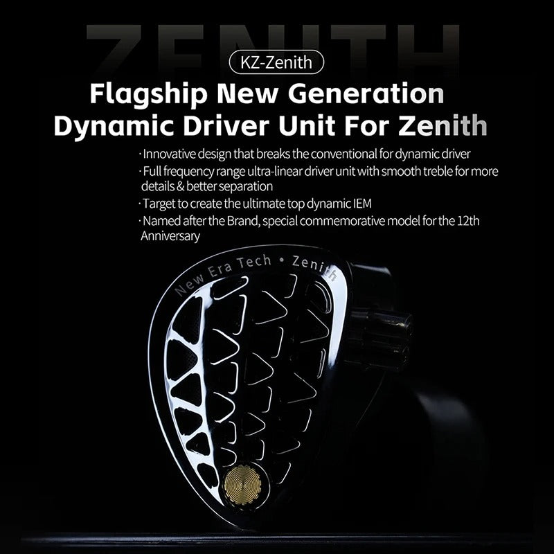 KZ Zenith New Generation Flagship Single DD IEM With Mic