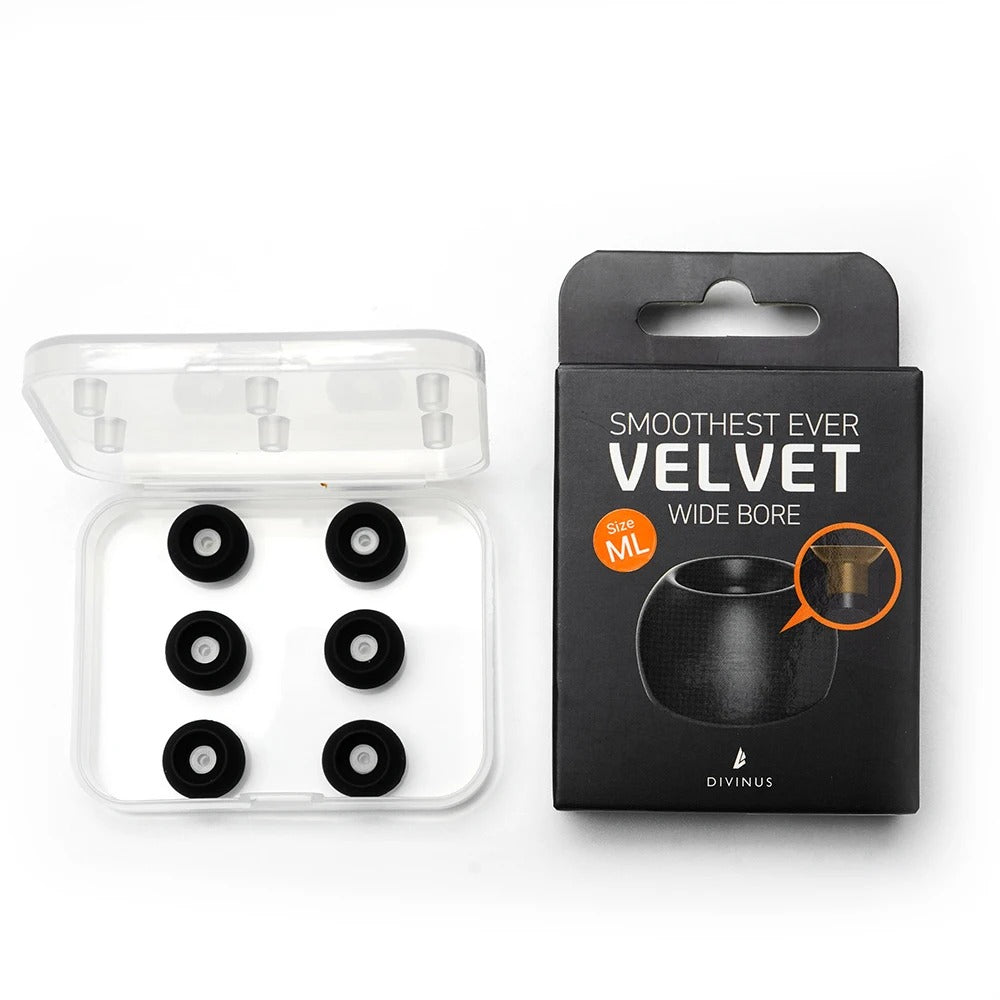 DIVINUS Velvet Wide Bore Silicone Eartips