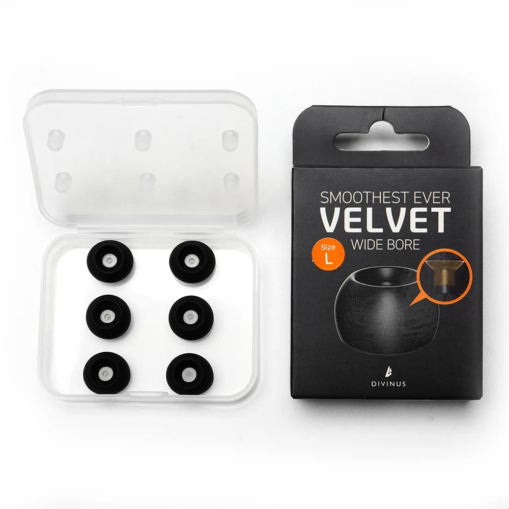 DIVINUS Velvet Wide Bore Silicone Eartips